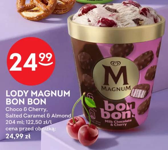 Lody Magnum Bon Bon Salted Caramel & Almond