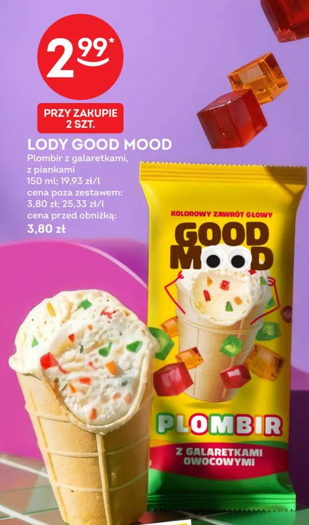 Lody Plombir z galaretkami z piankami Good Mood