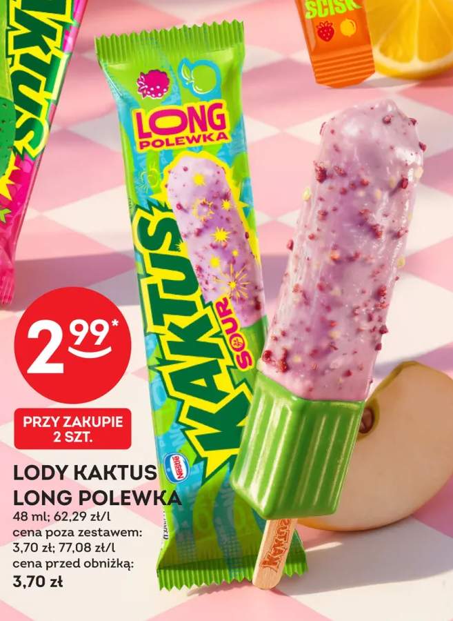 Lody Kaktus Long Polewka Sour