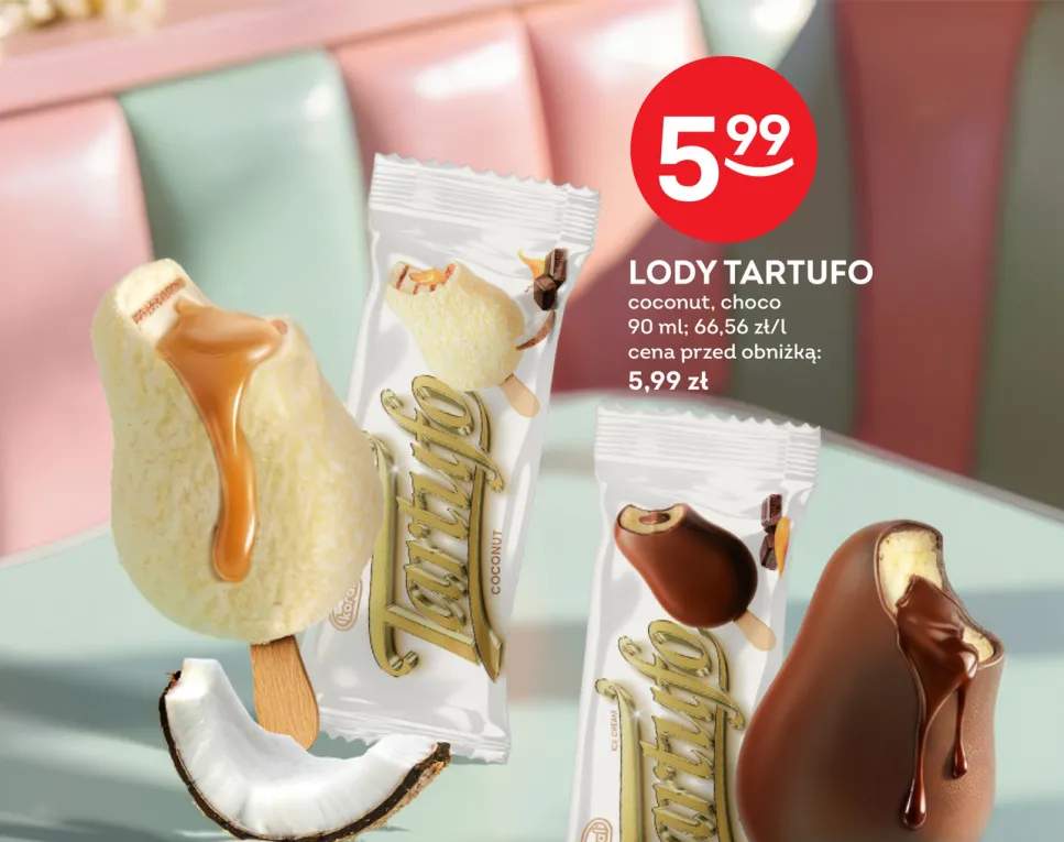 Lody Tartufo coconut