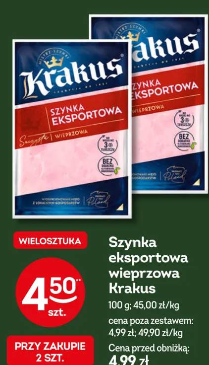 Szynka eksportowa wieprzowa Krakus