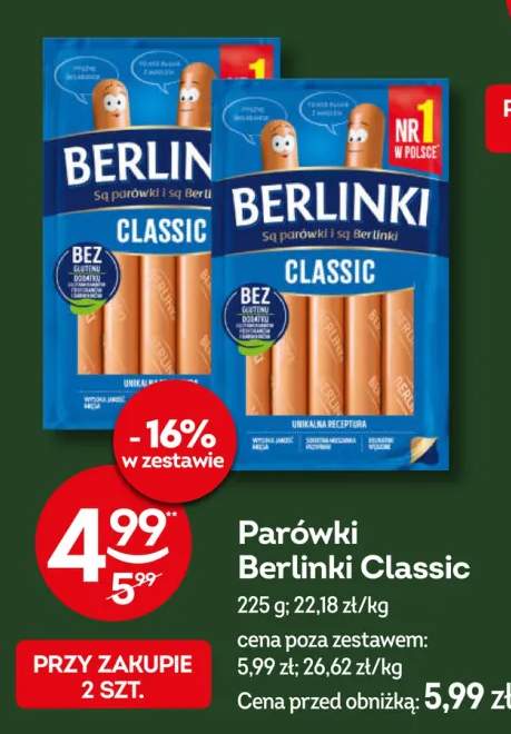 Parówki Berlinki Classic