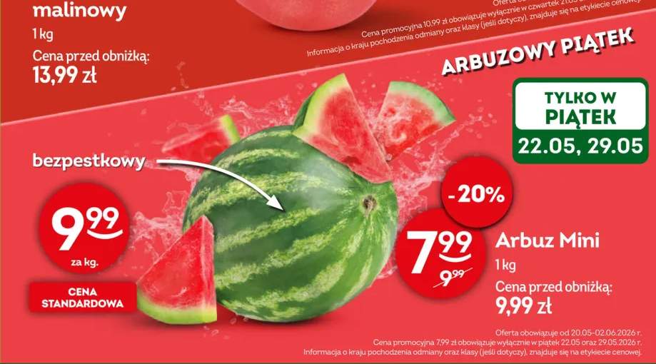 Arbuz Mini bezpestkowy