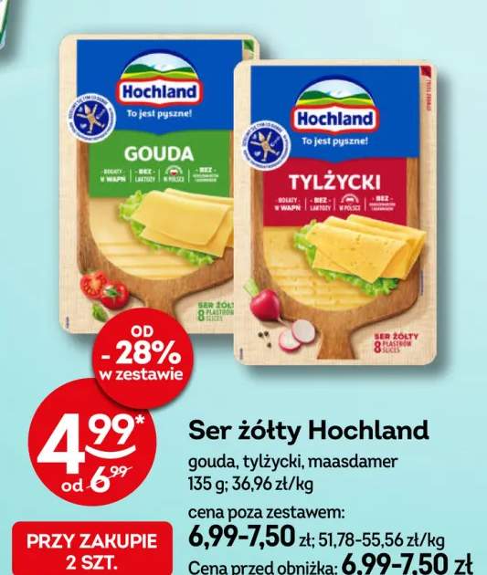 Ser żółty Hochland gouda