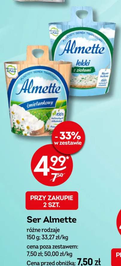 Ser Almette lekki z ziołami