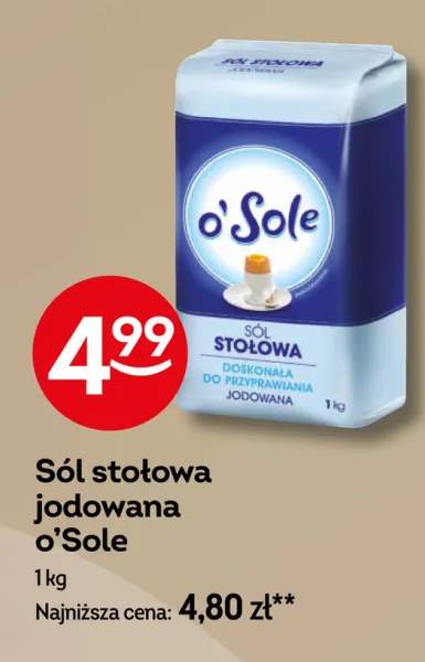 Sól stołowa jodowana o'Sole