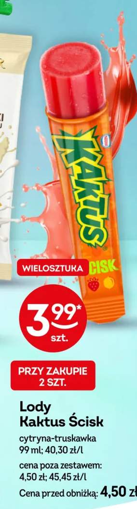 Lody Kaktus Ścisk cytryna-truskawka
