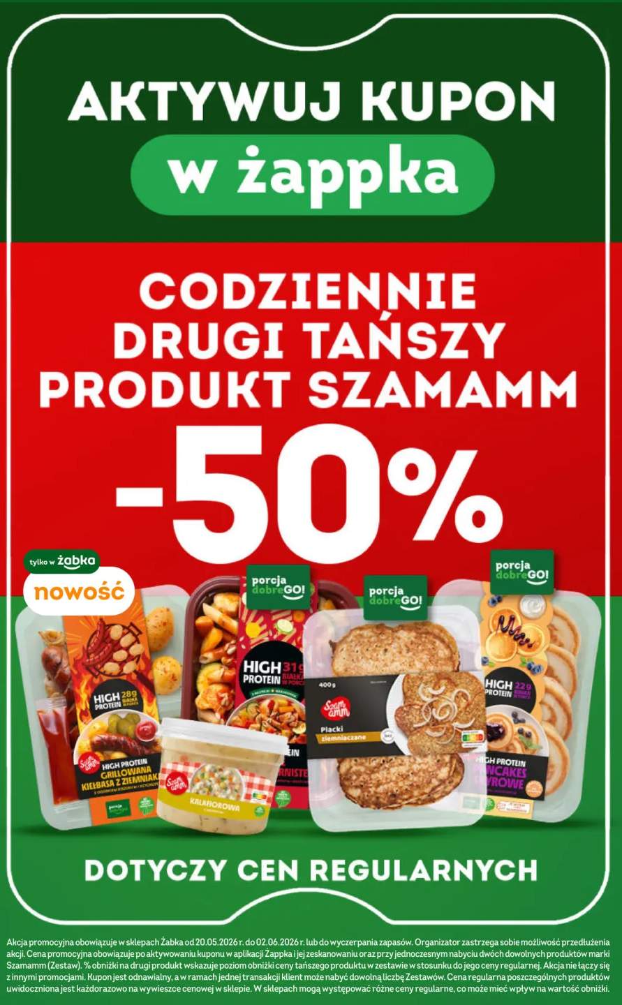 Danie gotowe grillowana kiełbasa z ziemniakami High Protein Szamamm