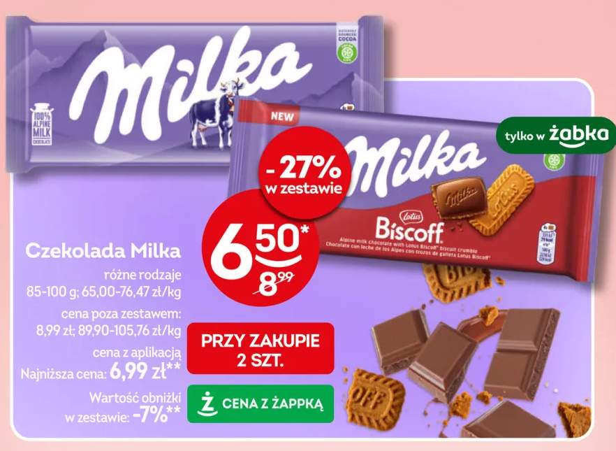 Czekolada Milka Biscoff
