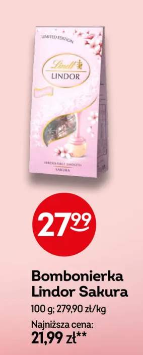 Bombonierka Lindt Lindor Sakura