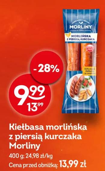 Kiełbasa morlińska z piersią kurczaka Morliny