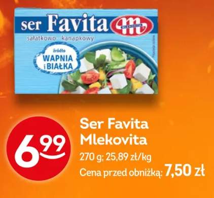 Ser Favita sałatkowo-kanapkowy Mlekovita