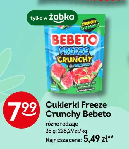 Cukierki Freeze Crunchy Bebeto