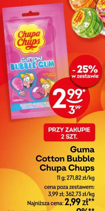Guma Cotton Bubble Chupa Chups