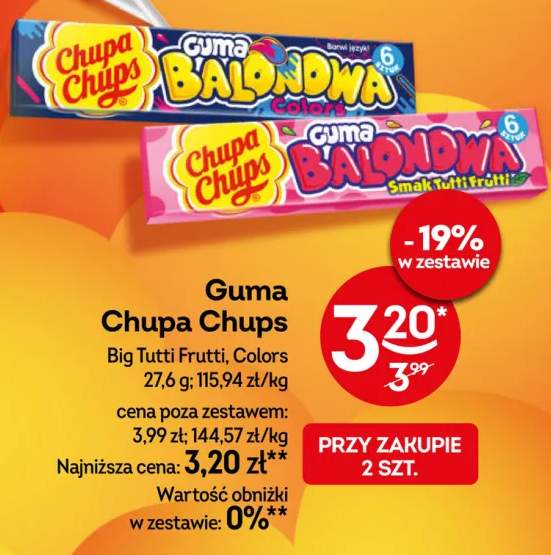 Guma Chupa Chups Colors