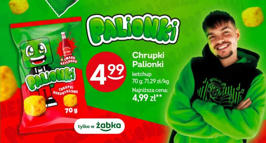 Chrupki kukurydziane Palionki ketchup