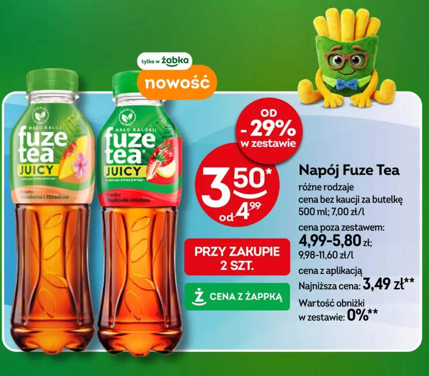 Napój Fuze Tea Brzoskwinia i Hibiskus
