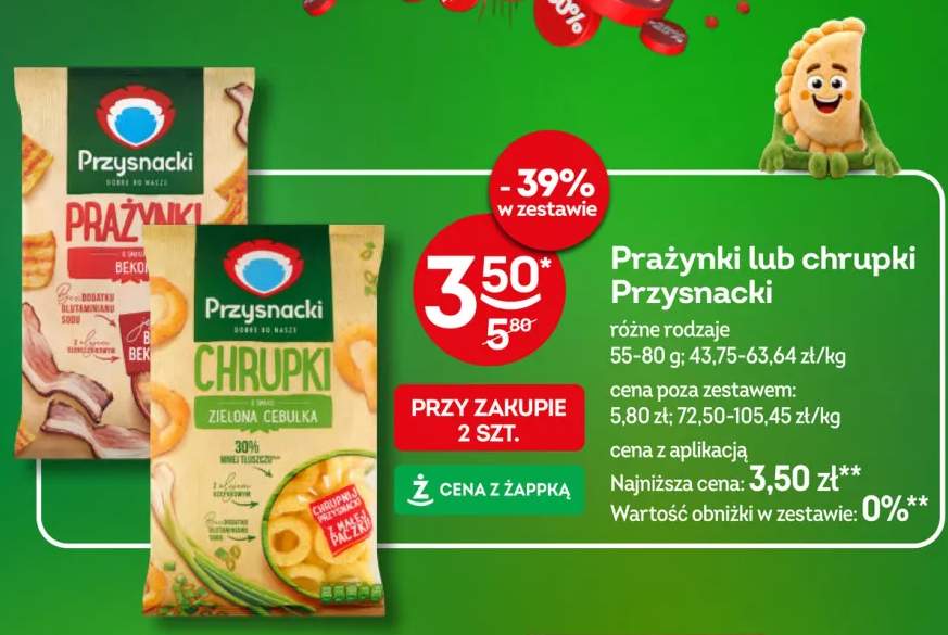 Prażynki o smaku bekonu Przysnacki