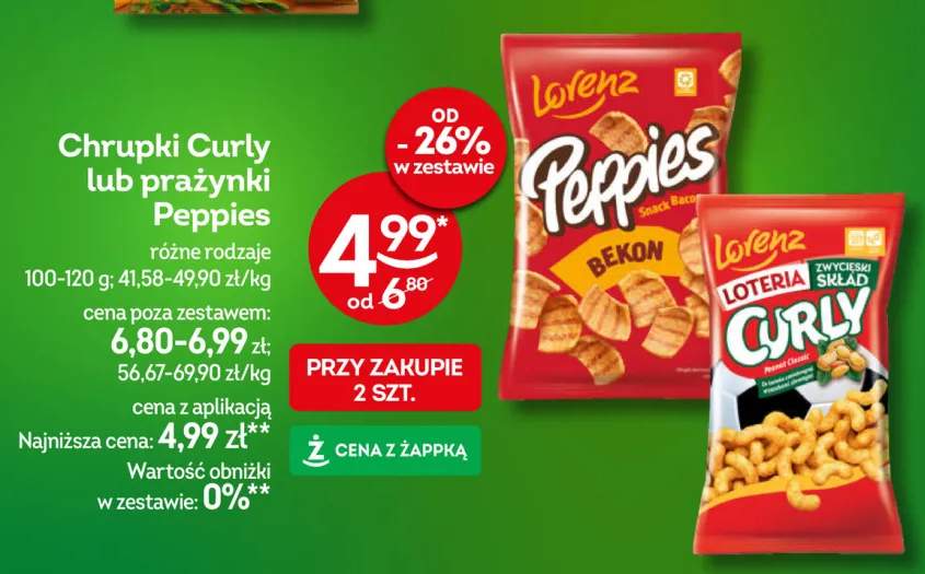 Prażynki Peppies Bekon Lorenz