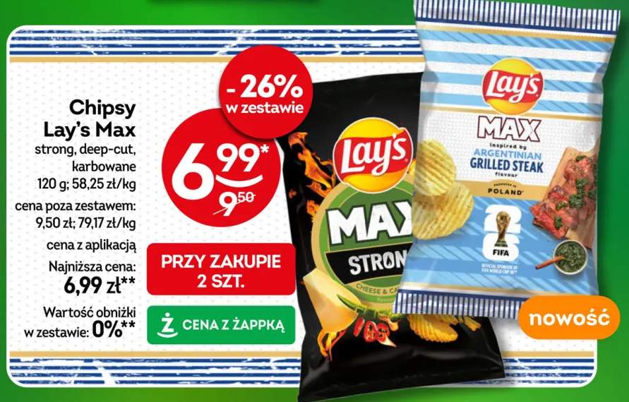 Chipsy Lay's Max karbowane