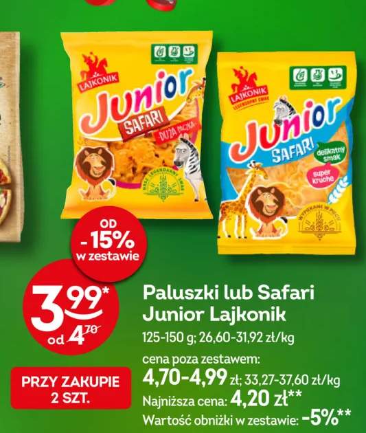 Paluszki lub Safari Junior Lajkonik