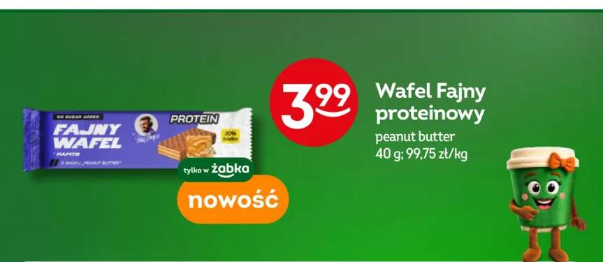 Wafel Fajny proteinowy peanut butter