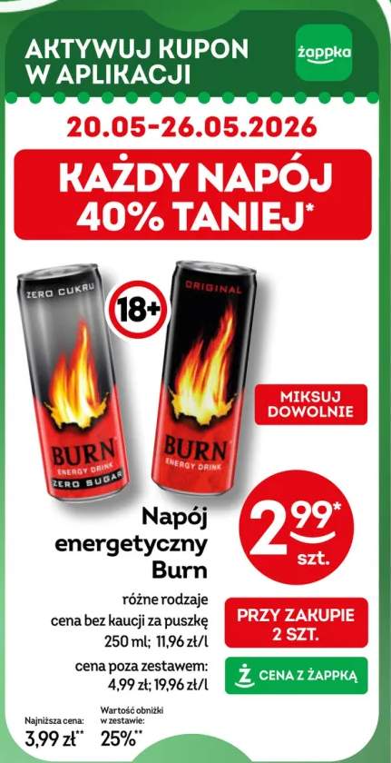 Napój energetyczny Burn