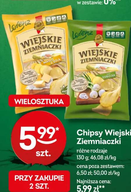 Chipsy Wiejskie Ziemniaczki Lorenz Cebulka