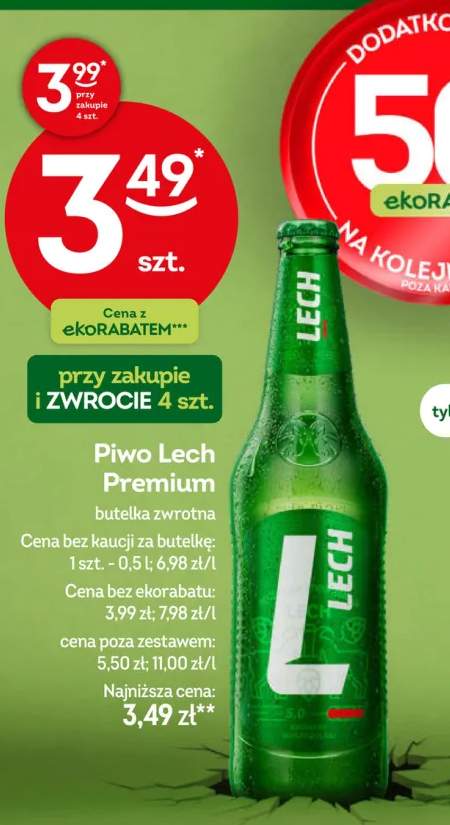 Piwo Lech Premium butelka zwrotna