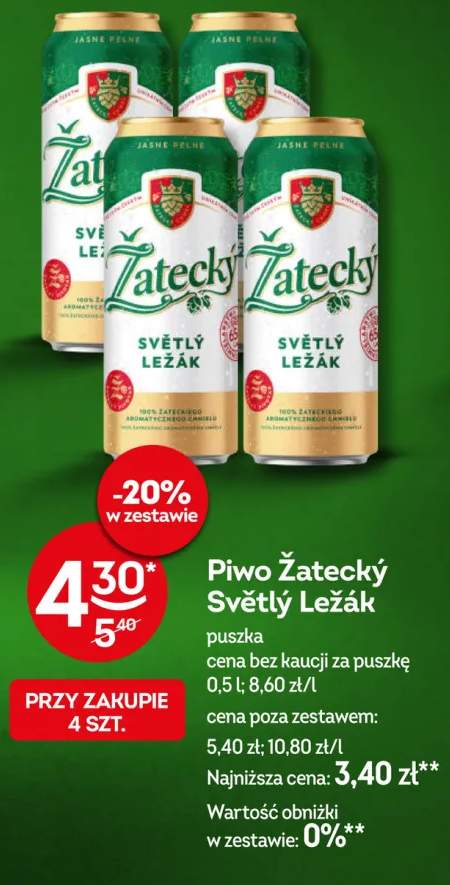 Piwo Žatecký Světlý Ležák