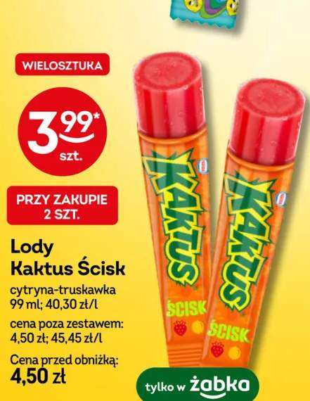 Lody Kaktus Ścisk cytryna-truskawka