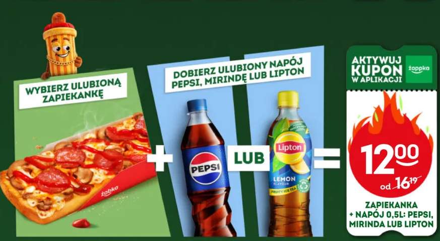 Zestaw Zapiekanka + Napój Pepsi 0,5l