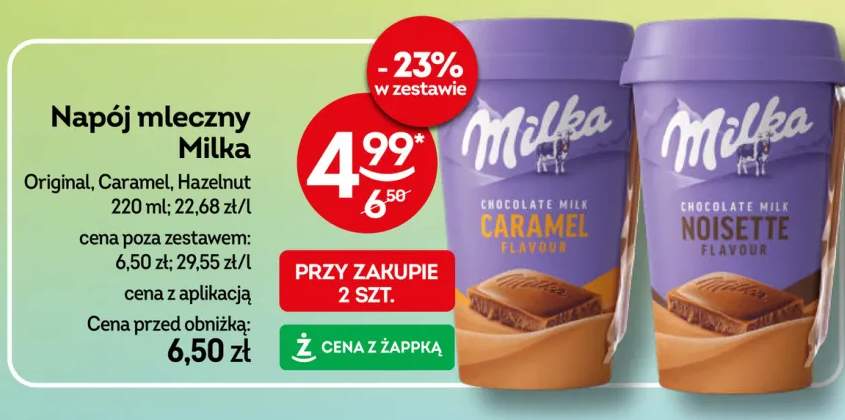Napój mleczny Milka