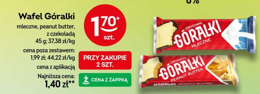 Wafel Góralki peanut butter