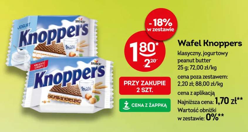 Wafel Knoppers jogurtowy