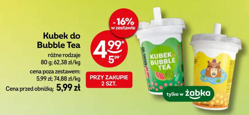 Kubek do Bubble Tea
