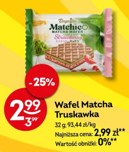 Wafel Matcha Truskawka Beyoglu