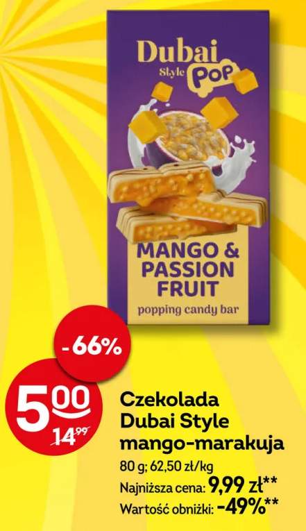 Czekolada Dubai Style mango-marakuja