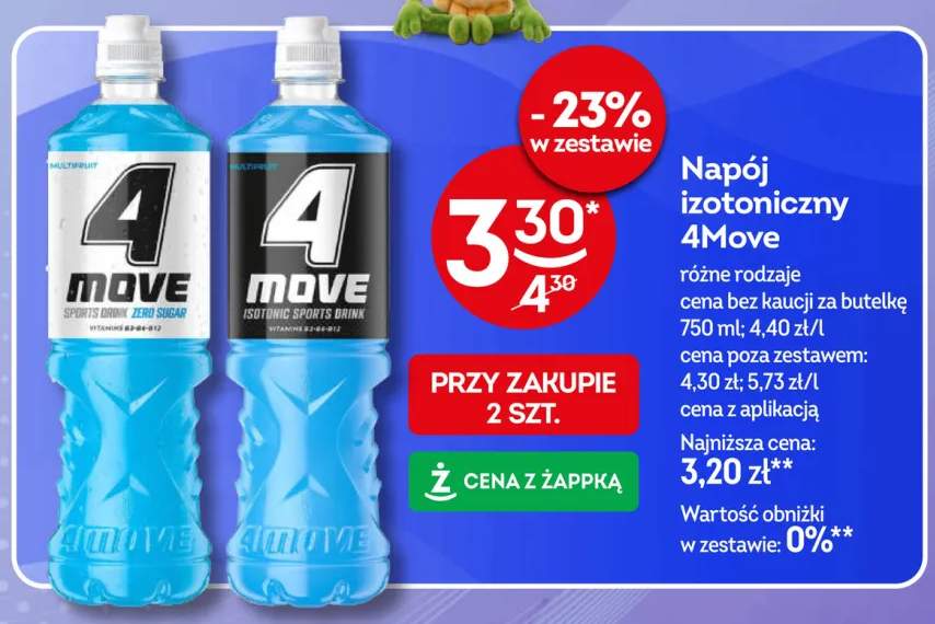 Napój izotoniczny 4Move Sports Drink Zero Sugar