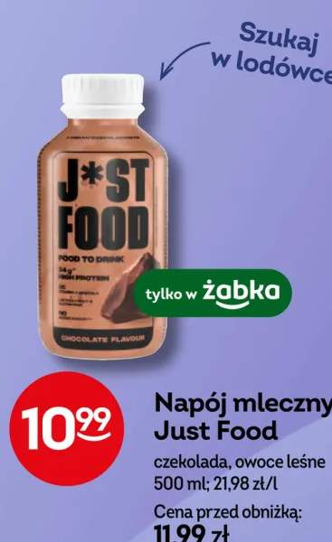 Napój mleczny Just Food czekolada