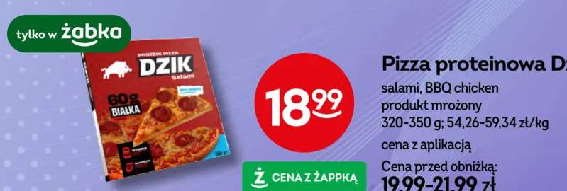 Pizza proteinowa Dzik