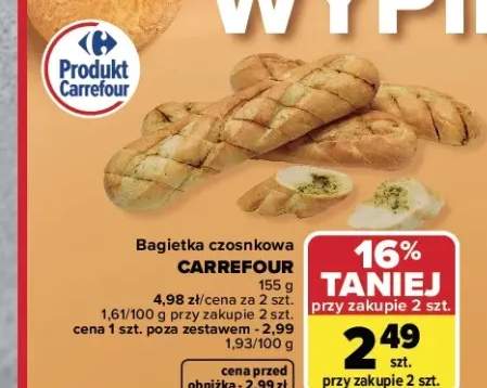 bagietka z masłem czosnkowym