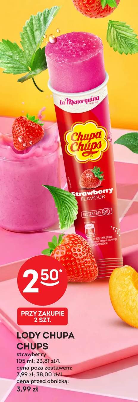 Lody Chupa Chups strawberry