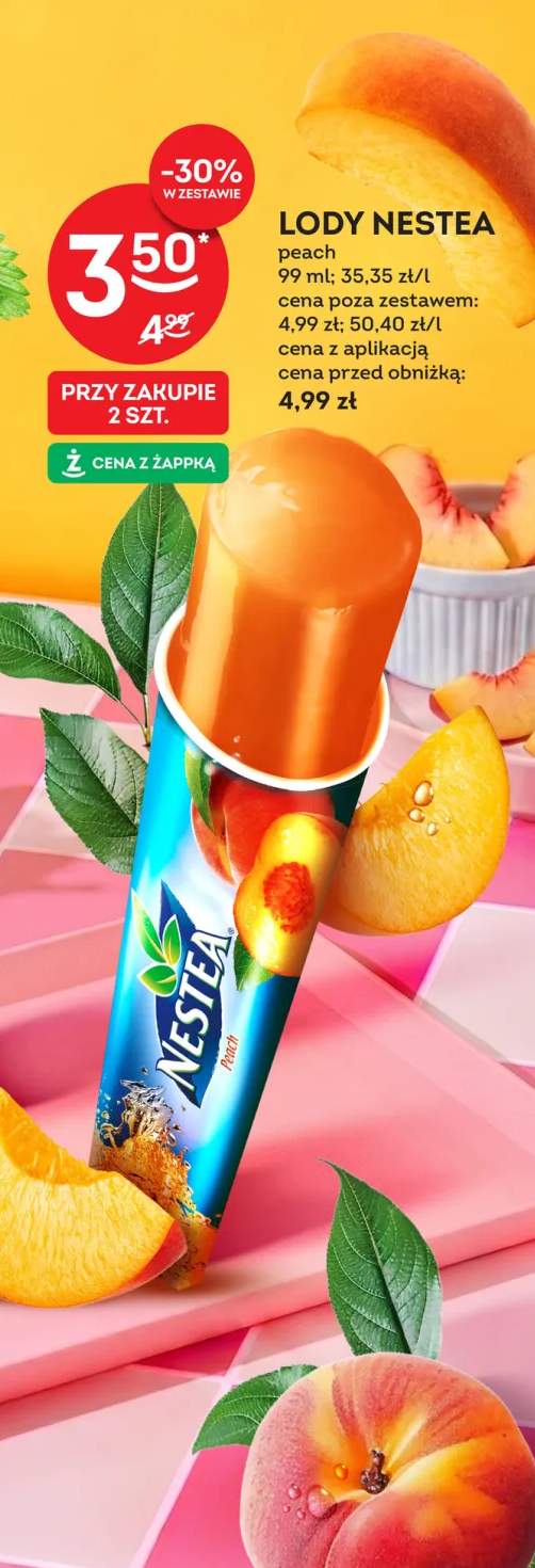 Lody Nestea peach