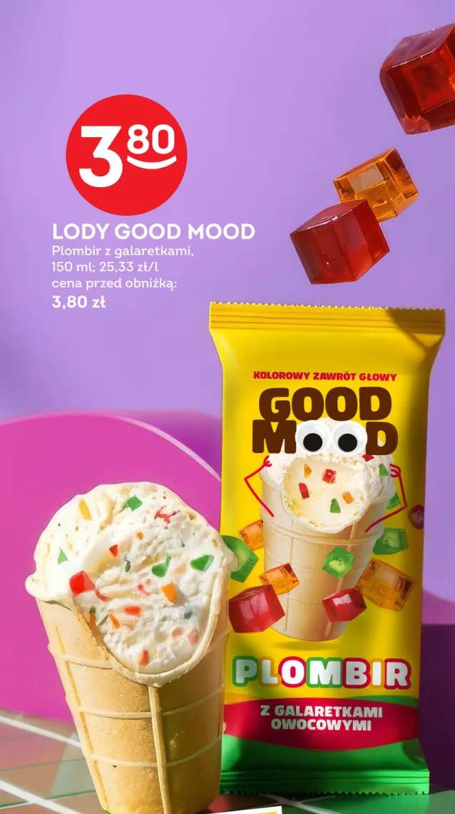Lody GOOD MOOD Plombir z galaretkami
