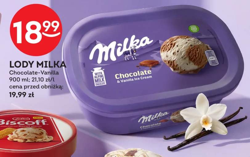 Lody Milka Chocolate-Vanilla