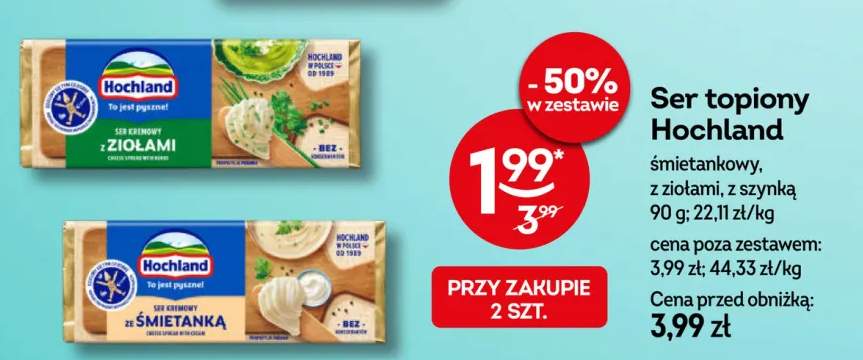 Ser topiony Hochland śmietankowy