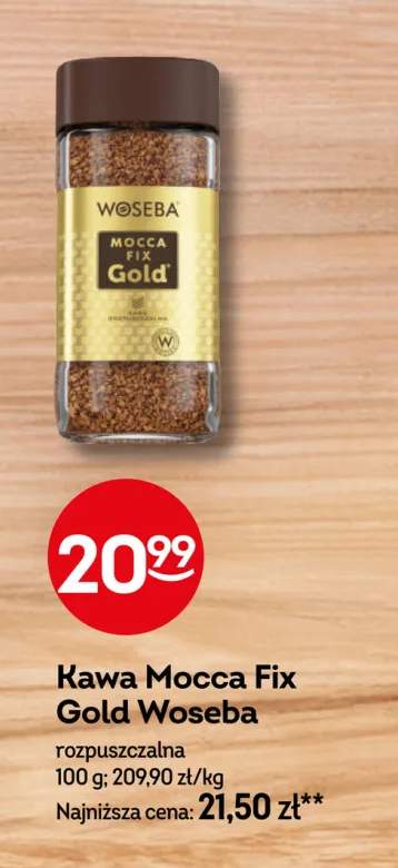 Kawa rozpuszczalna Woseba Mocca Fix Gold