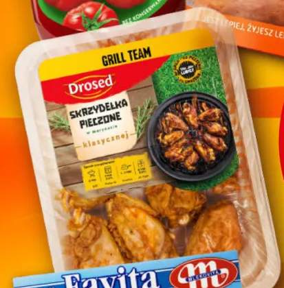 Skrzydełka pieczone z kurczaka w marynacie klasycznej Drosed Grill Team