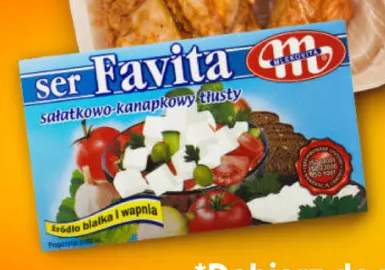 Ser sałatkowo-kanapkowy tłusty Favita 18% Mlekovita